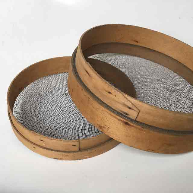 SIEVE, Wooden Flour Sieve - Large & SIE0056 - SIEVE, Wooden Flour Sieve - Small